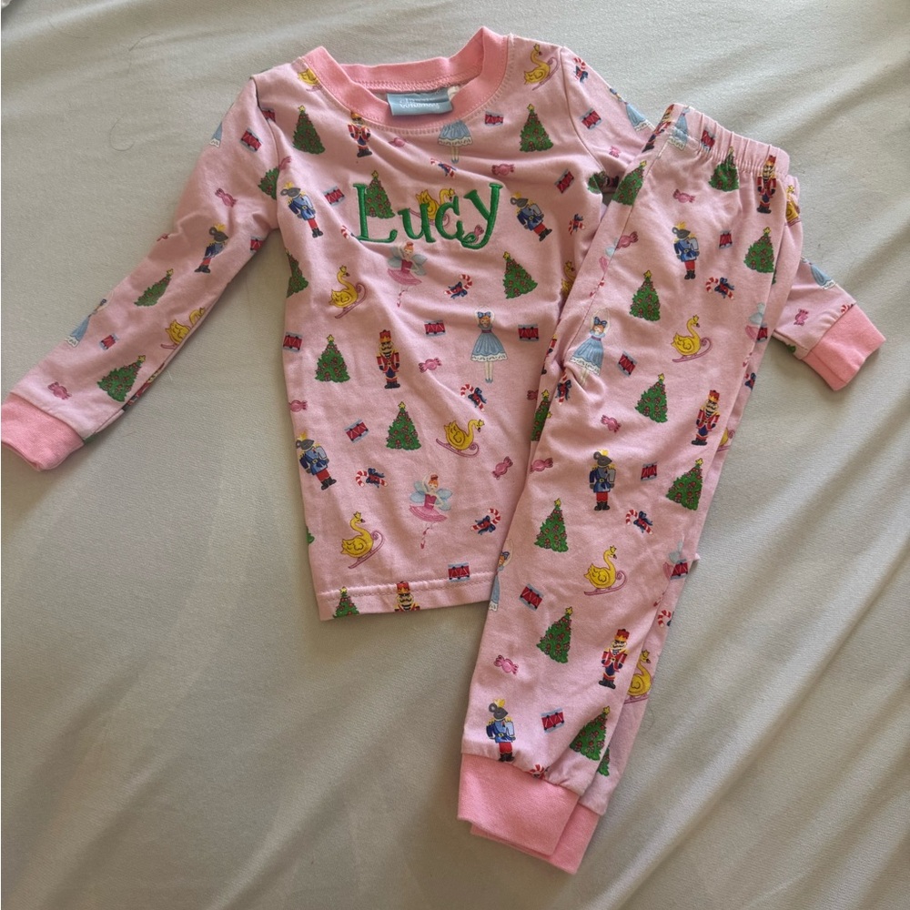 Classic Pink Nutcracker & Ballerina Personalized Pajama Top